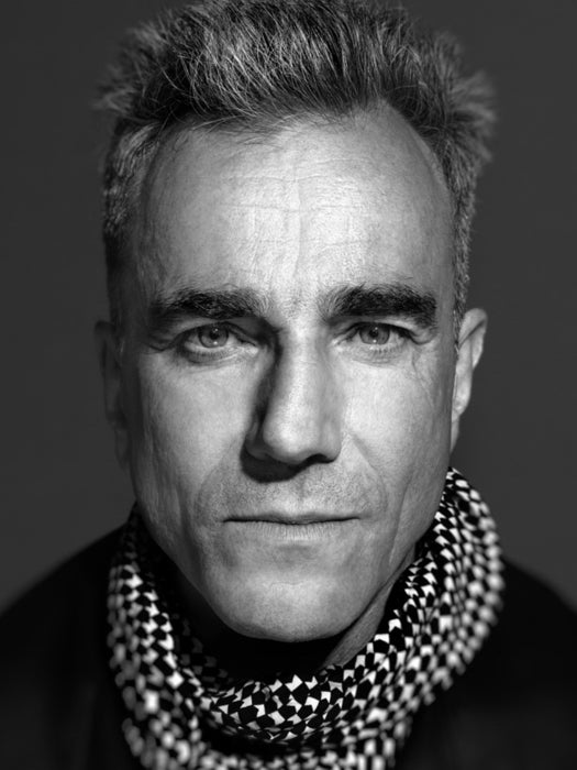 Daniel Day-Lewis Actor BW Portrait Wall Art Print Poster