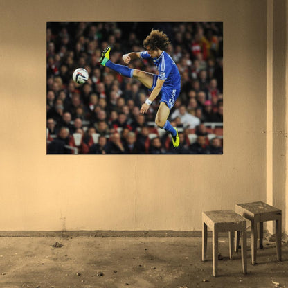 David Luiz Moreira Marinho Chelsea FC Soccer Football Wall Art Print Poster