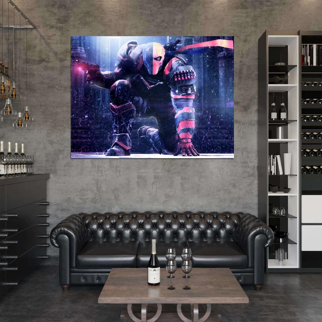 Deathstroke Batman Arkham Origins Video Game Art Wall Art Print Poster