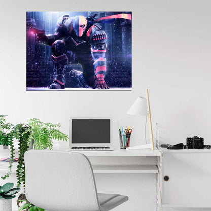 Deathstroke Batman Arkham Origins Video Game Art Wall Art Print Poster