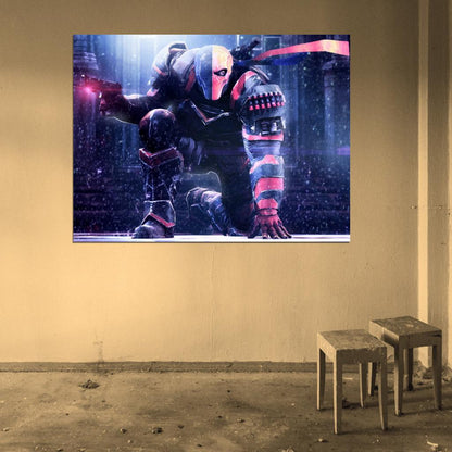 Deathstroke Batman Arkham Origins Video Game Art Wall Art Print Poster