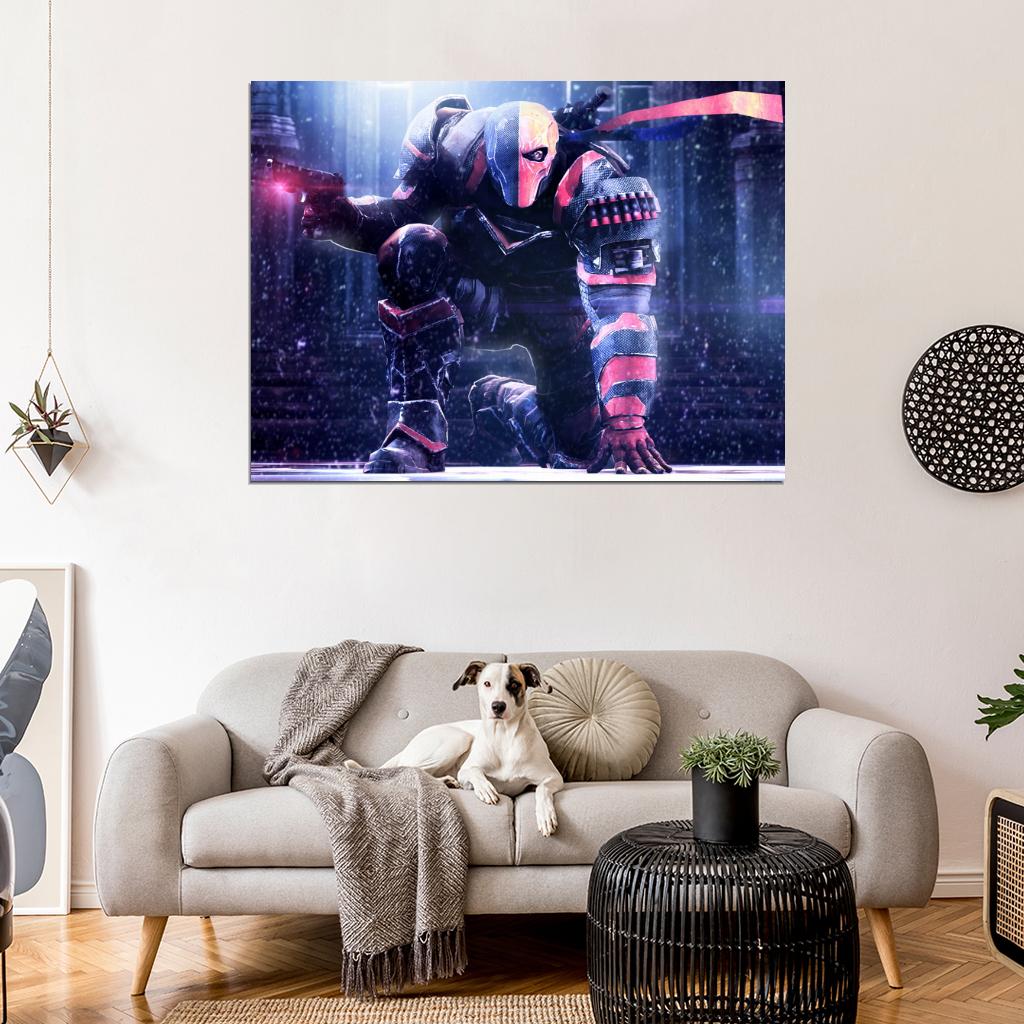 Deathstroke Batman Arkham Origins Video Game Art Wall Art Print Poster