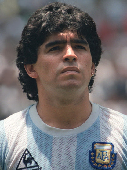 Diego Armando Maradona Portrait Argentina Legend Soccer Football Wall Art Print Poster