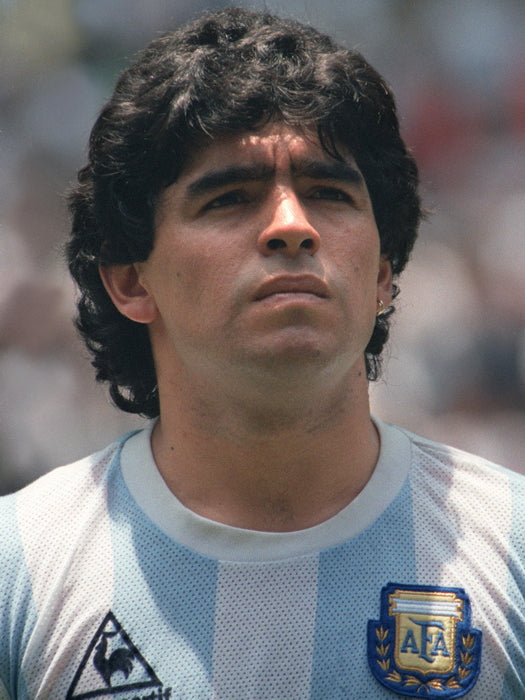 Diego Armando Maradona Portrait Argentina Legend Soccer Football Wall Art Print Poster