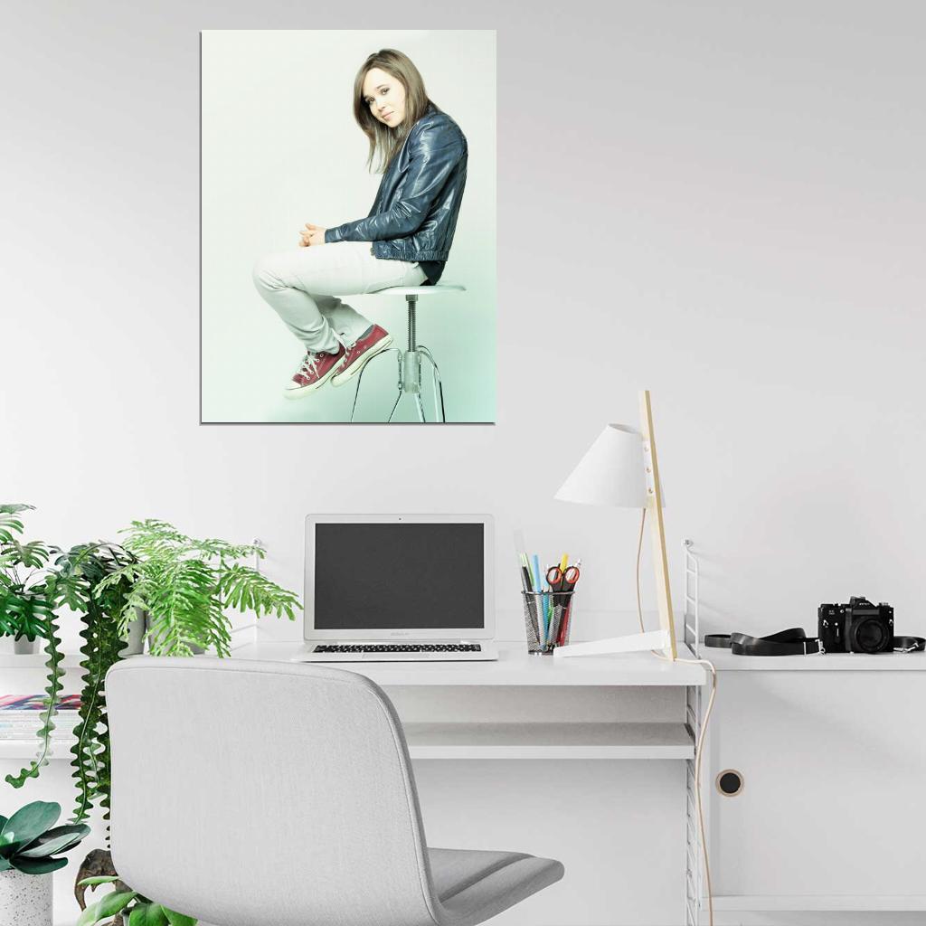 Ellen Page Cute Girl Beautiful Actress Wall Art Print Poster