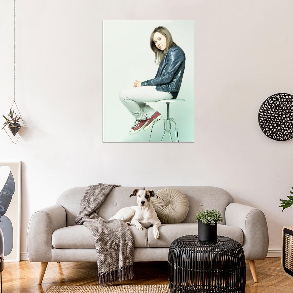 Ellen Page Cute Girl Beautiful Actress Wall Art Print Poster