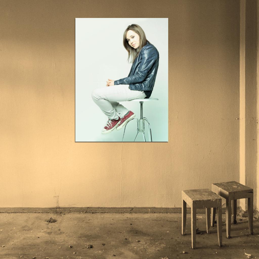 Ellen Page Cute Girl Beautiful Actress Wall Art Print Poster