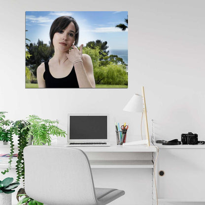 Ellen Page Hot Girl Beautiful Actress Wall Art Print Poster