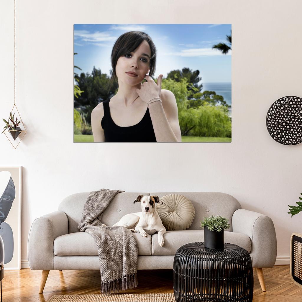Ellen Page Hot Girl Beautiful Actress Wall Art Print Poster