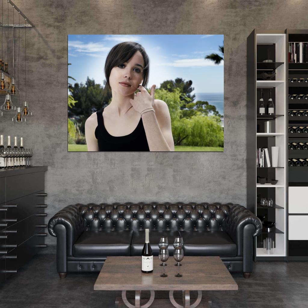 Ellen Page Hot Girl Beautiful Actress Wall Art Print Poster