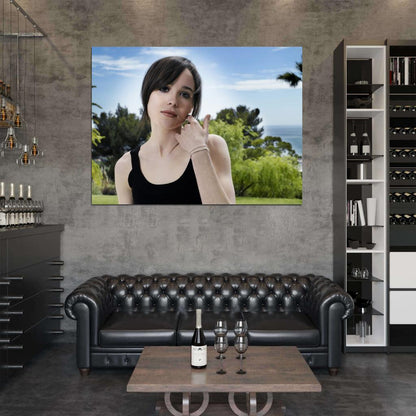 Ellen Page Hot Girl Beautiful Actress Wall Art Print Poster
