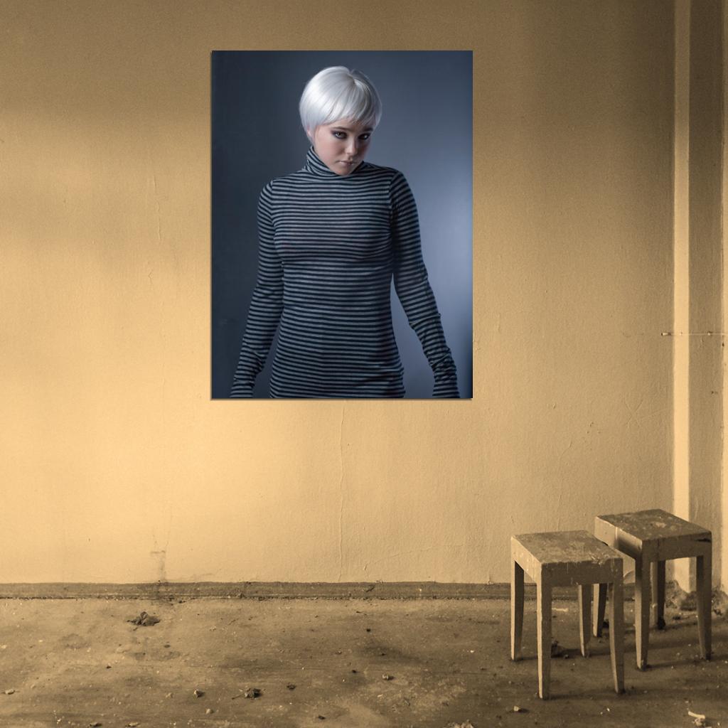 Ellen Page Short Blond Hair Hot Girl Beautiful Actress Wall Art Print Poster