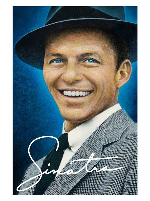 Frank Sinatra Signature Painting Art Portrait Singer Music Wall Art Print Poster