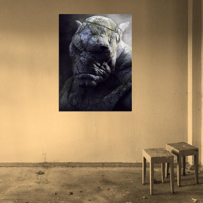 Gargoyles I Frankenstein Movie Art Wall Art Print Poster