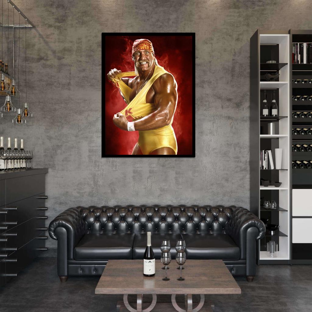 Hulk Hogan Wrestling Terry Gene Bollea Sport Wall Art Print Poster