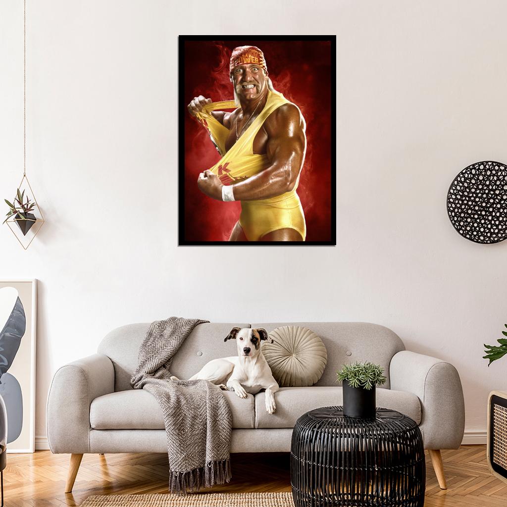Hulk Hogan Wrestling Terry Gene Bollea Sport Wall Art Print Poster