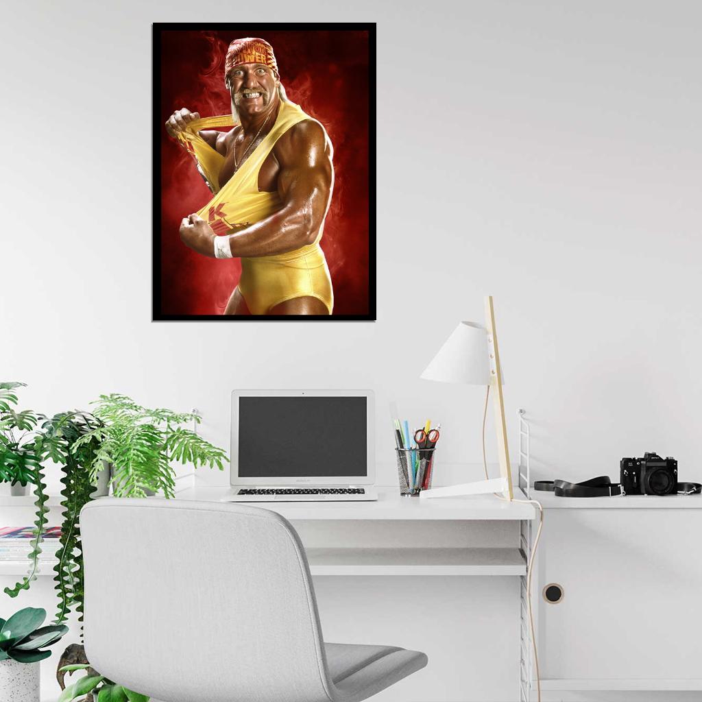 Hulk Hogan Wrestling Terry Gene Bollea Sport Wall Art Print Poster