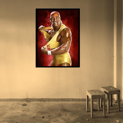 Hulk Hogan Wrestling Terry Gene Bollea Sport Wall Art Print Poster