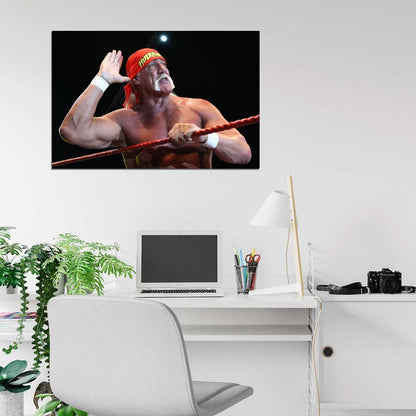 Hulk Hogan Wrestling Champion Terry Gene Bollea Sport Wall Art Print Poster