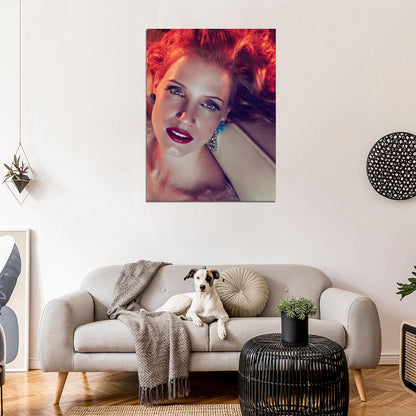 Jessica Chastain Portrait Beautiful Hot Actress Wall Art Print Poster
