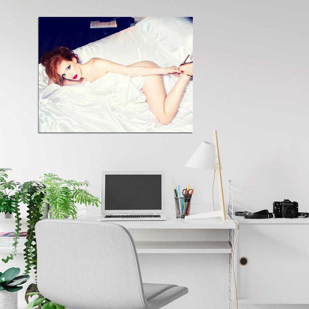 Jessica Chastain Naked Beautiful Hot Actress Sexy Nude Wall Art Print Poster