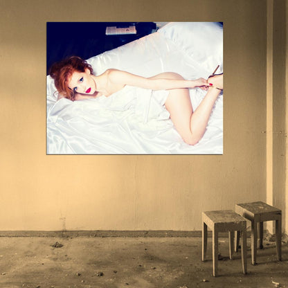 Jessica Chastain Naked Beautiful Hot Actress Sexy Nude Wall Art Print Poster