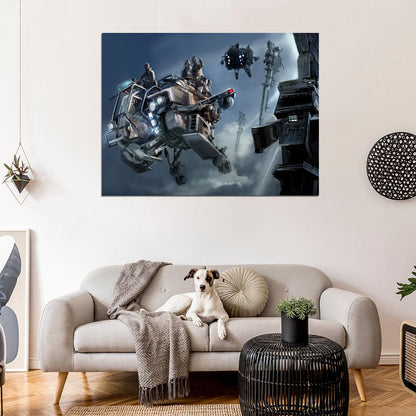 ISA Intruder Dropship Killzone Video Game Painting Art Wall Art Print Poster