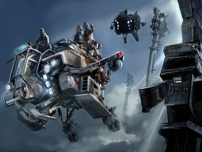 ISA Intruder Dropship Killzone Video Game Painting Art Wall Art Print Poster