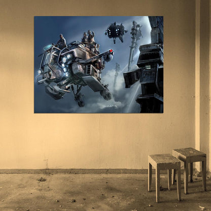 ISA Intruder Dropship Killzone Video Game Painting Art Wall Art Print Poster