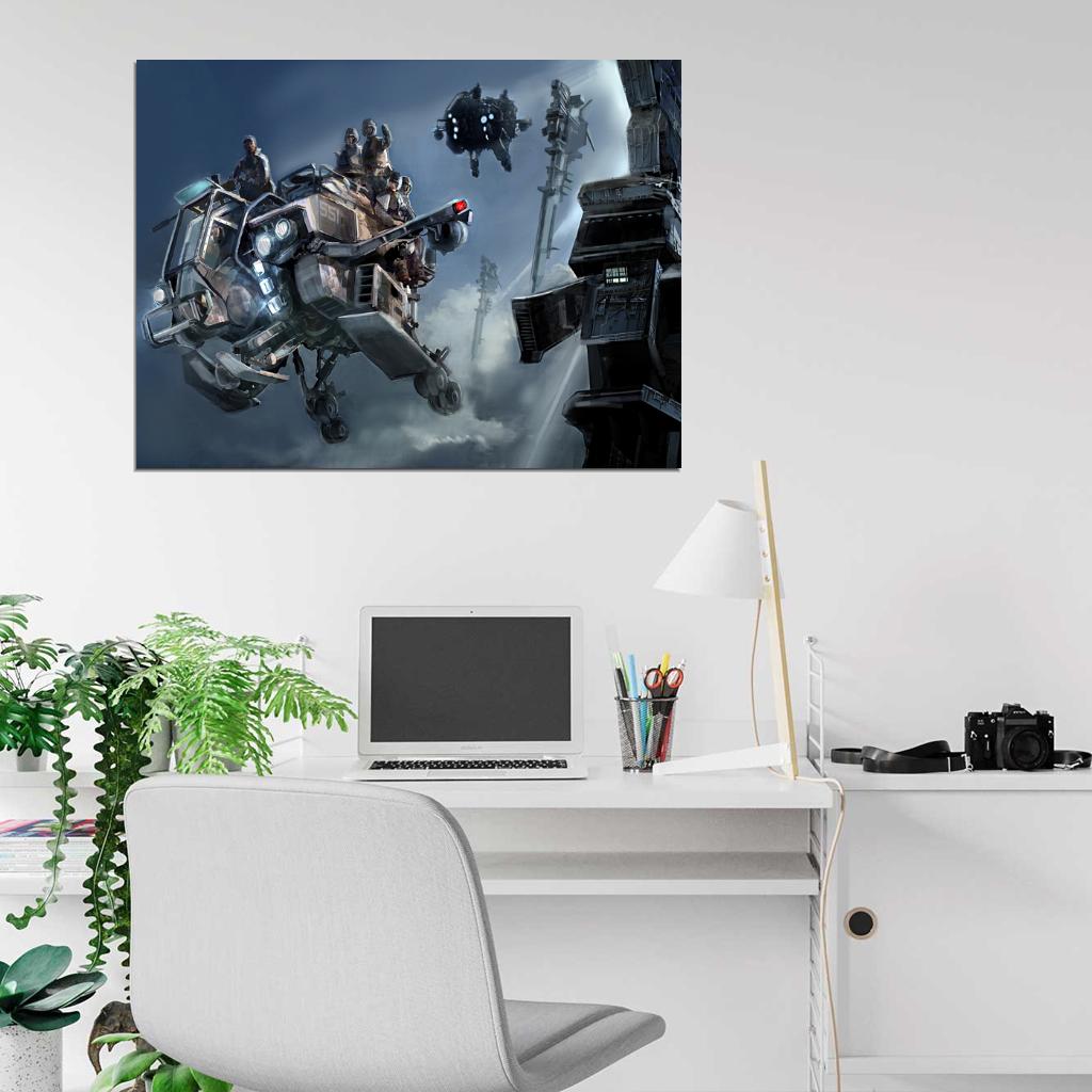 ISA Intruder Dropship Killzone Video Game Painting Art Wall Art Print Poster