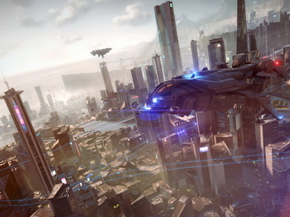 Killzone Shadow Fall Sci-Fi Futuristic City Video Game Art Wall Art Print Poster