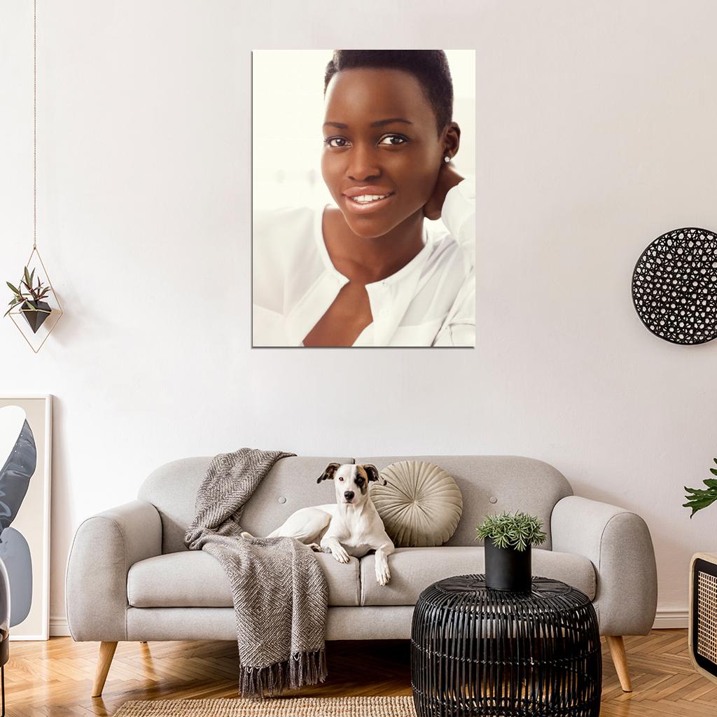 Lupita Nyong'o Beautiful Actress Portrait Wall Art Print Poster