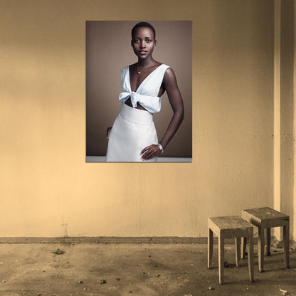 Lupita Nyong'o Hot Actress Portrait Wall Art Print Poster