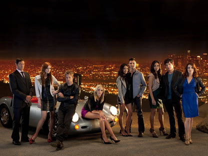 Melrose Place TV Series 2009 Cast Characters Night City Skyline Wall Art Print Poster