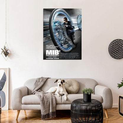 Men in Black 3 Monowheel Movie Will Smith Agent J Wall Art Print Poster