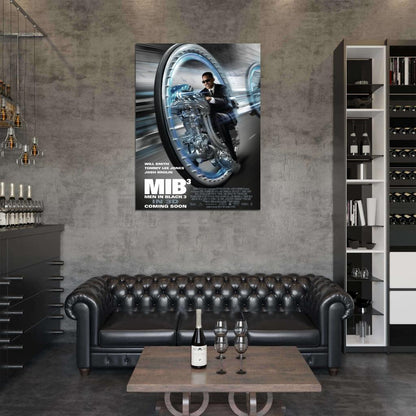 Men in Black 3 Monowheel Movie Will Smith Agent J Wall Art Print Poster