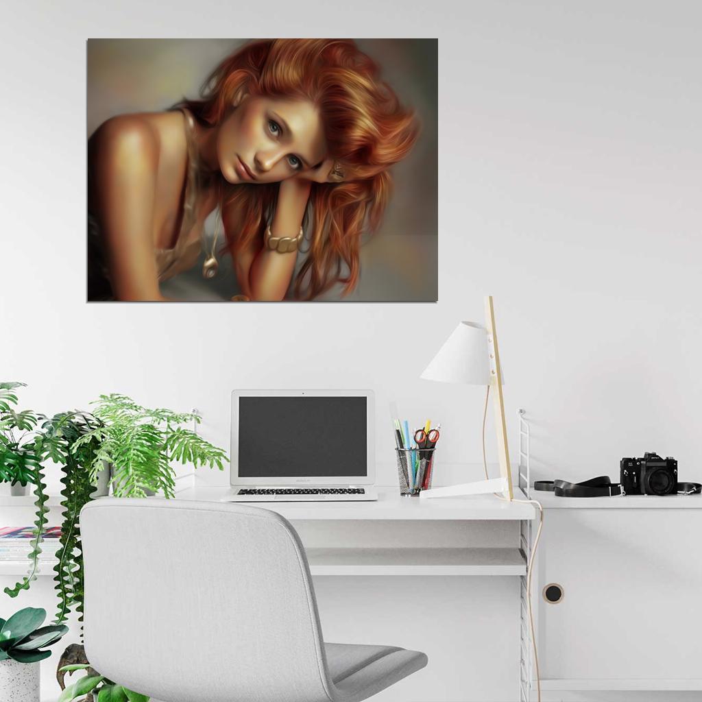 Mischa Barton Beautiful Portrait Painting Art Hot Actress Wall Art Print Poster
