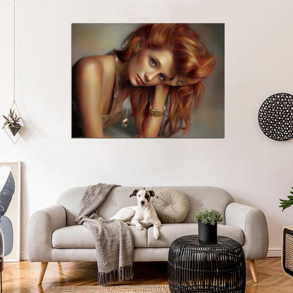 Mischa Barton Beautiful Portrait Painting Art Hot Actress Wall Art Print Poster