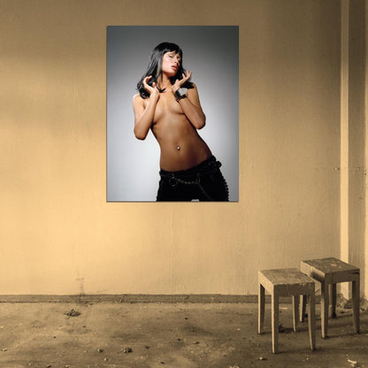 Nicky Hilton Hot Topless Girl Sexy Model Wall Art Print Poster