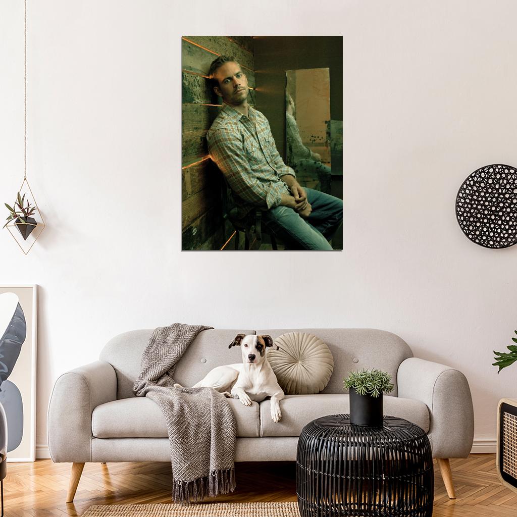 Paul Walker Handsome Movie Actor Wall Art Print Poster