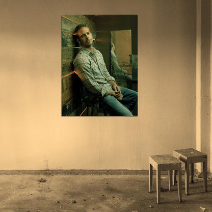 Paul Walker Handsome Movie Actor Wall Art Print Poster