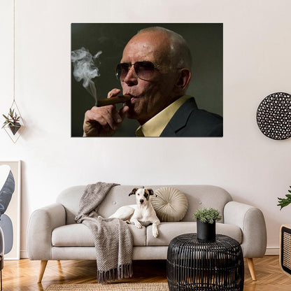 Peter Weller Portrait Painting Art Smoking Movie Actor Wall Art Print Poster