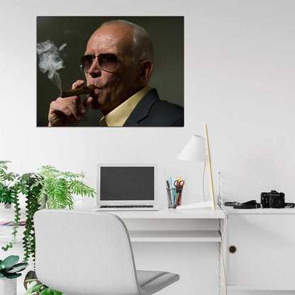 Peter Weller Portrait Painting Art Smoking Movie Actor Wall Art Print Poster