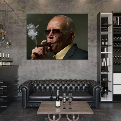 Peter Weller Portrait Painting Art Smoking Movie Actor Wall Art Print Poster