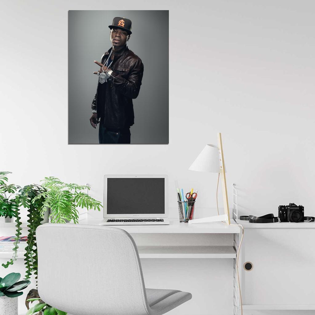 Plies Rapper Hip-Hop Rap Music Wall Art Print Poster