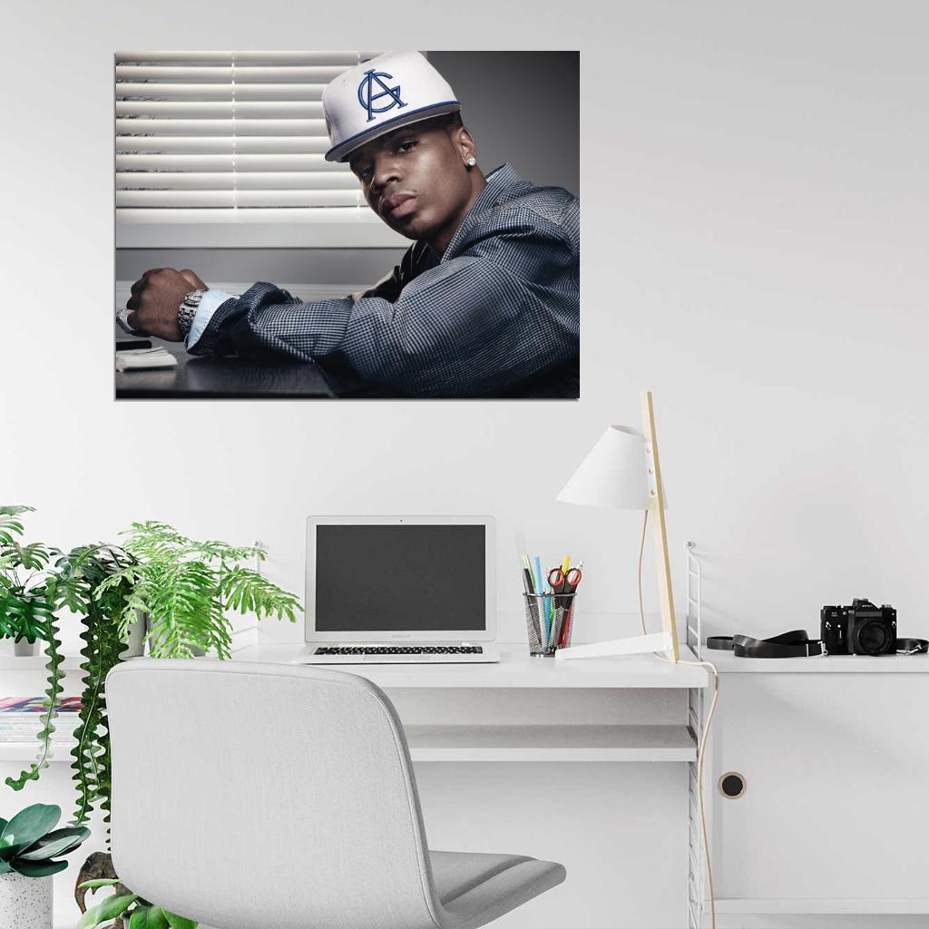 Plies Rapper Hip-Hop Rap Music Wall Art Print Poster