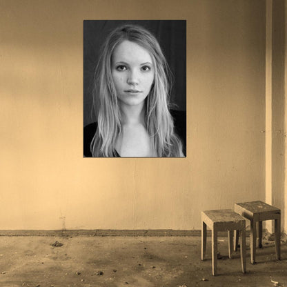 Tamzin Merchant Beautiful Actress Hot Portrait BW Wall Art Print Poster