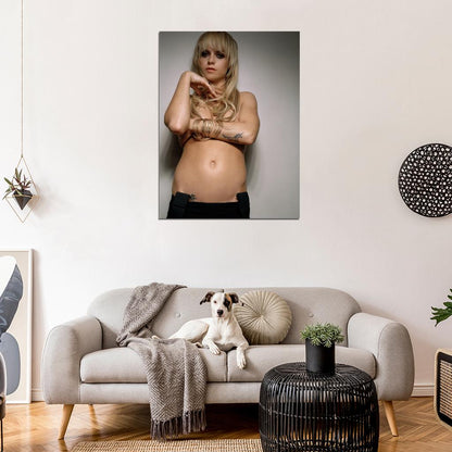 Taryn Manning Hot Actress Sexy Body Topless Singer Wall Art Print Poster