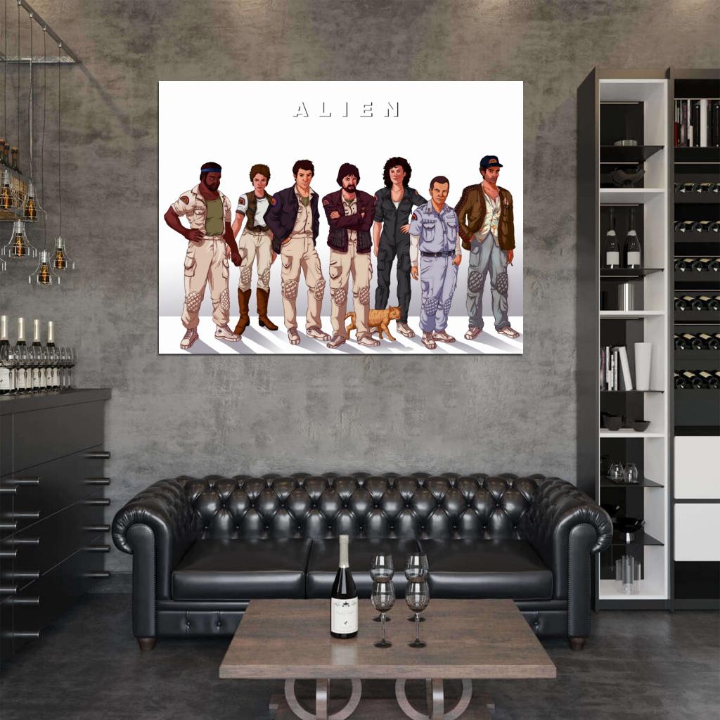 ALIEN 1979 Movie Characters Cool Art Wall Art Print Poster