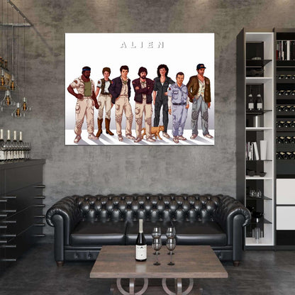 ALIEN 1979 Movie Characters Cool Art Wall Art Print Poster